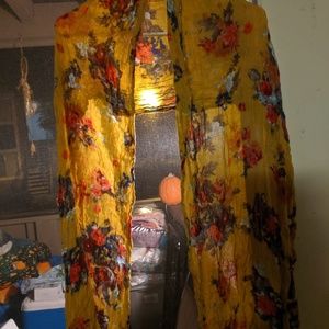 Yellow colorful scarf
